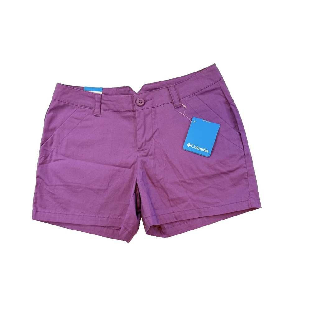 Columbia Women's Size 4 Kenzie Cove Shorts Purple 4" Modern Classic NWT $40